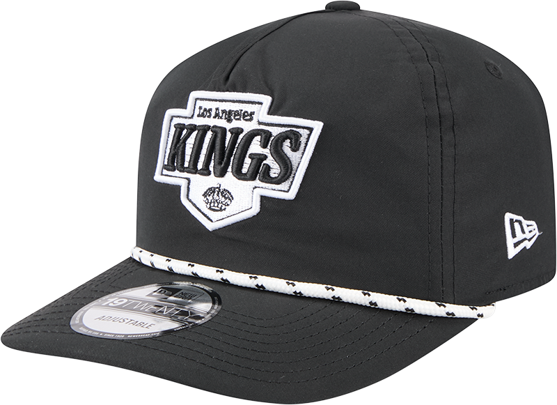 Los Angeles Kings Black and White Rope 19TWENTY Snapback Hat