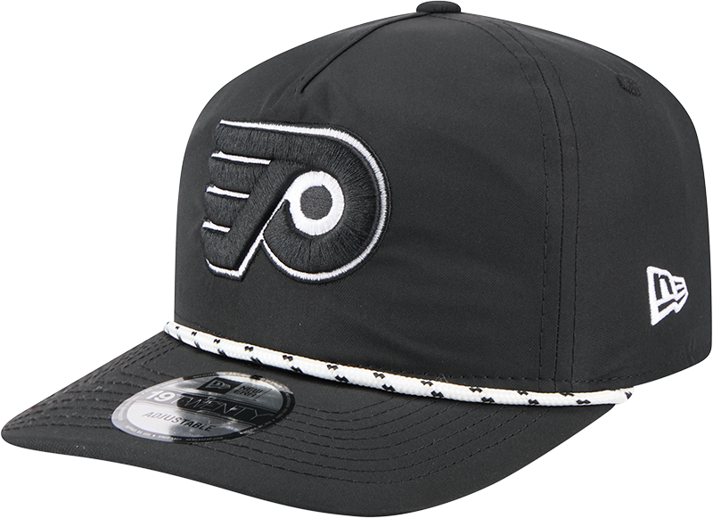 Philadelphia Flyers Black and White Rope 19TWENTY Snapback Hat