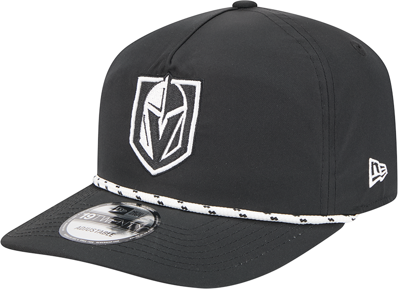 Vegas Golden Knights Black and White Rope 19TWENTY Snapback Hat