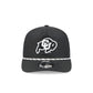 Colorado Buffaloes Black and White Rope 19TWENTY Snapback Hat