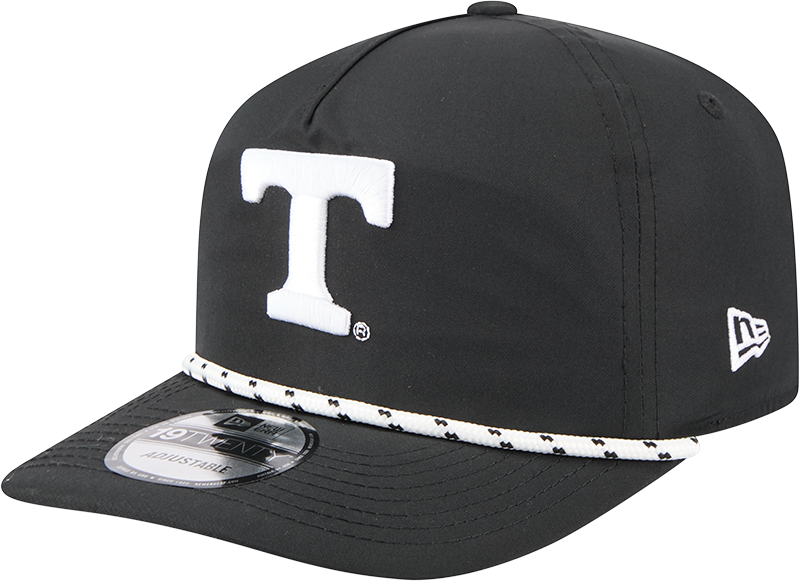 Tennessee Volunteers Black and White Rope 19TWENTY Snapback Hat