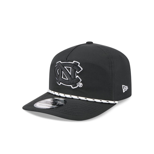 North Carolina Tar Heels Black and White Rope 19TWENTY Snapback Hat - New Era Cap