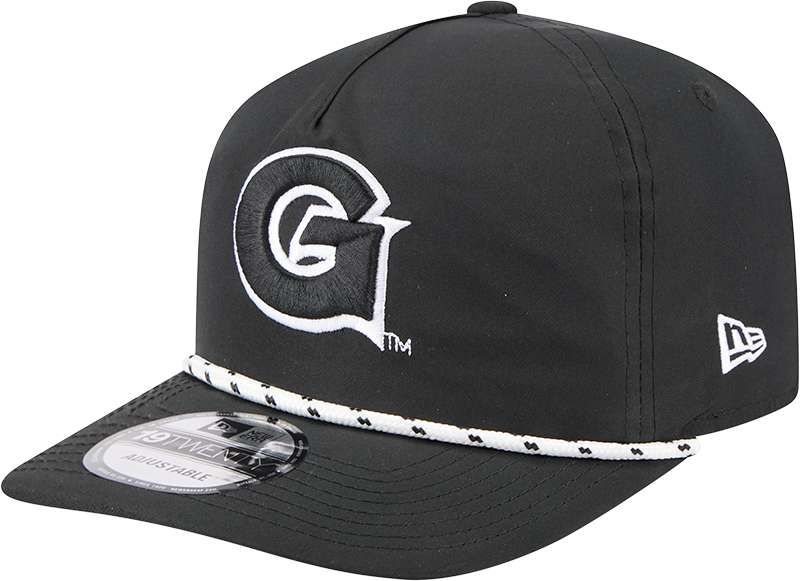 Georgetown Hoyas Black and White Rope 19TWENTY Snapback Hat