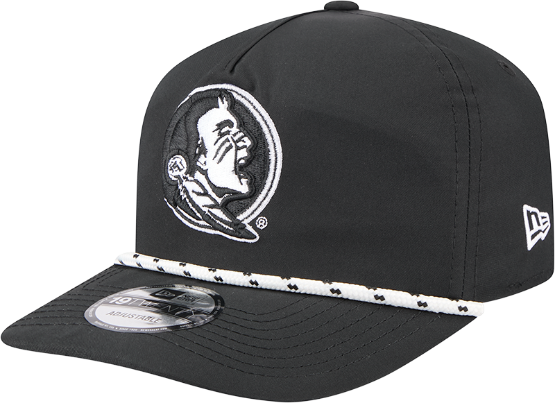 Florida State Seminoles Black and White Rope 19TWENTY Snapback Hat