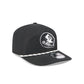 Florida State Seminoles Black and White Rope 19TWENTY Snapback Hat