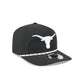 Texas Longhorns Black and White Rope 19TWENTY Snapback Hat