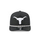 Texas Longhorns Black and White Rope 19TWENTY Snapback Hat