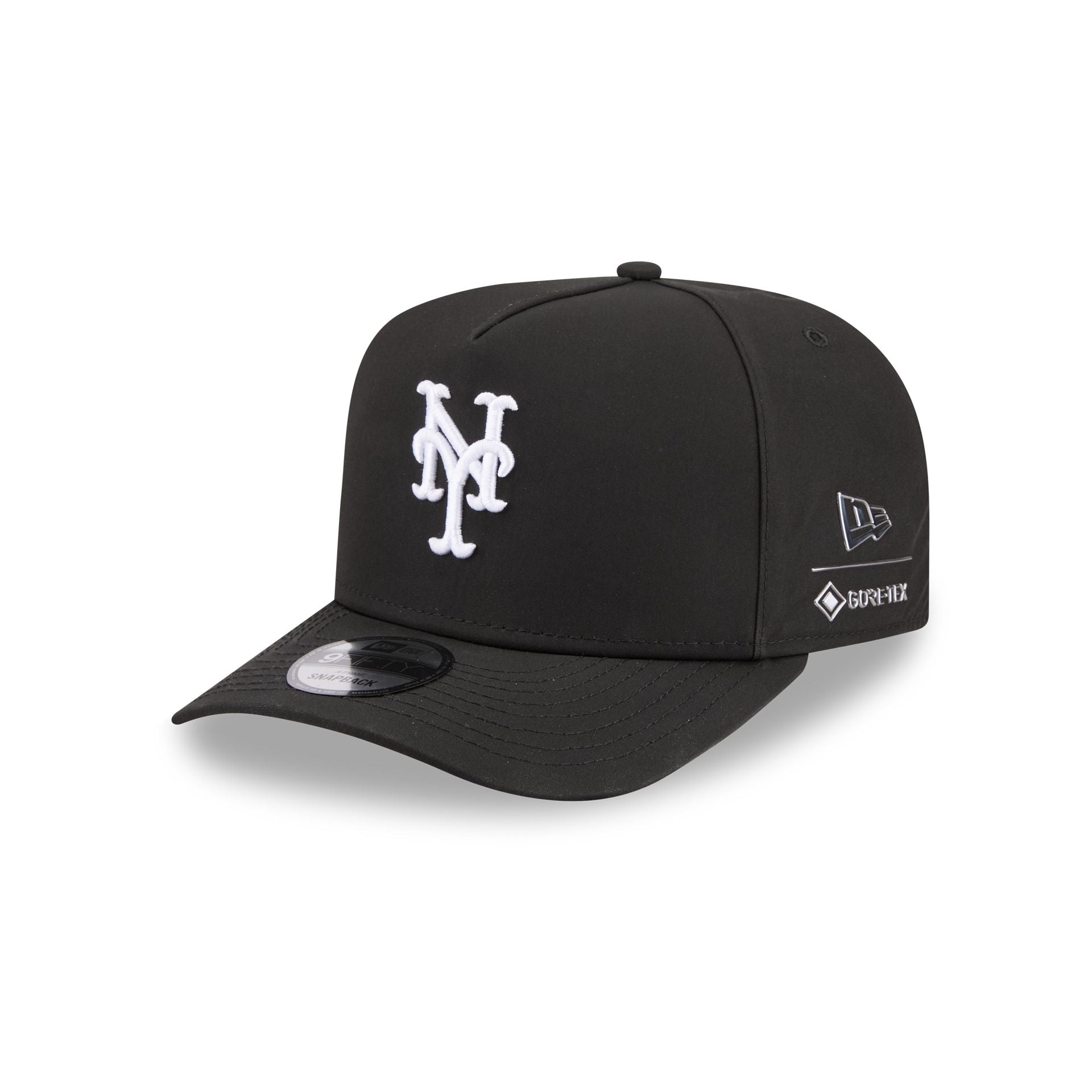New York Mets GORE-TEX Black 9FIFTY A-Frame Snapback Hat