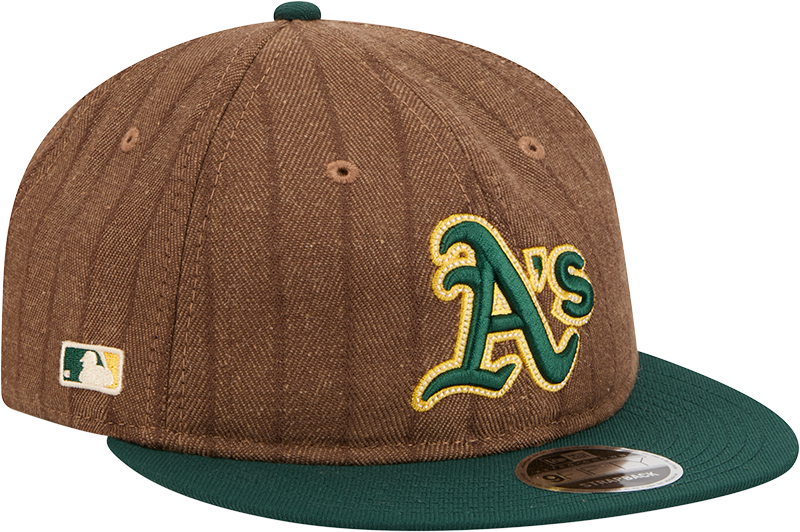 Athletics Three Looms Wool Pinstripe Retro Crown 9FIFTY Adjustable Hat
