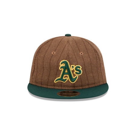Athletics Three Looms Wool Pinstripe Retro Crown 9FIFTY Adjustable Hat