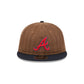 Atlanta Braves Three Looms Wool Pinstripe Retro Crown 9FIFTY Adjustable Hat