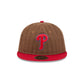 Philadelphia Phillies Three Looms Wool Pinstripe Retro Crown 9FIFTY Adjustable Hat