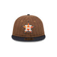 Houston Astros Three Looms Wool Pinstripe Retro Crown 9FIFTY Adjustable Hat
