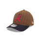 Atlanta Braves Three Looms Wool Pinstripe 9TWENTY A-Frame Adjustable Hat