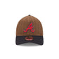 Atlanta Braves Three Looms Wool Pinstripe 9TWENTY A-Frame Adjustable Hat