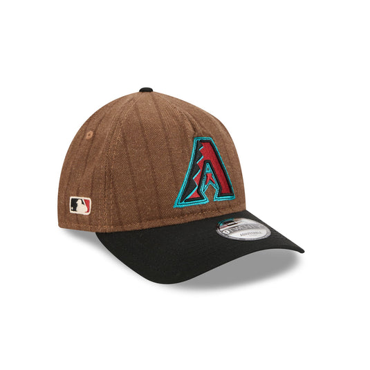 Arizona Diamondbacks Three Looms Wool Pinstripe 9TWENTY A-Frame Adjustable Hat - New Era Cap