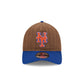 New York Mets Three Looms Wool Pinstripe 9TWENTY A-Frame Adjustable Hat