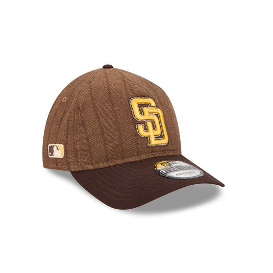 San Diego Padres Three Looms Wool Pinstripe 9TWENTY A-Frame Adjustable Hat - New Era Cap
