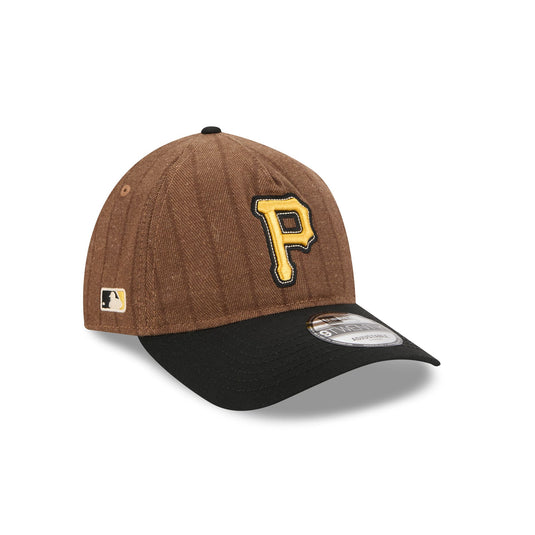 Pittsburgh Pirates Three Looms Wool Pinstripe 9TWENTY A-Frame Adjustable Hat - New Era Cap