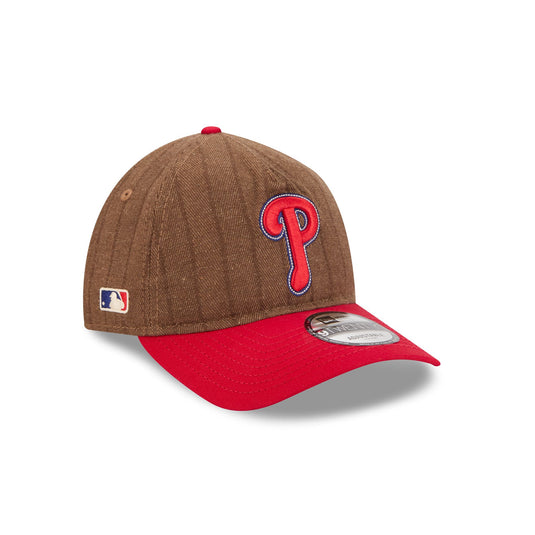 Philadelphia Phillies Three Looms Wool Pinstripe 9TWENTY A-Frame Adjustable Hat - New Era Cap