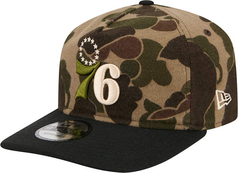 Philadelphia 76ers Three Looms Wool Duck Camo 19TWENTY Adjustable Hat