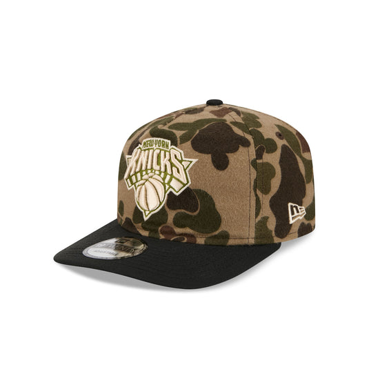 New York Knicks Three Looms Wool Duck Camo 19TWENTY Adjustable Hat - New Era Cap