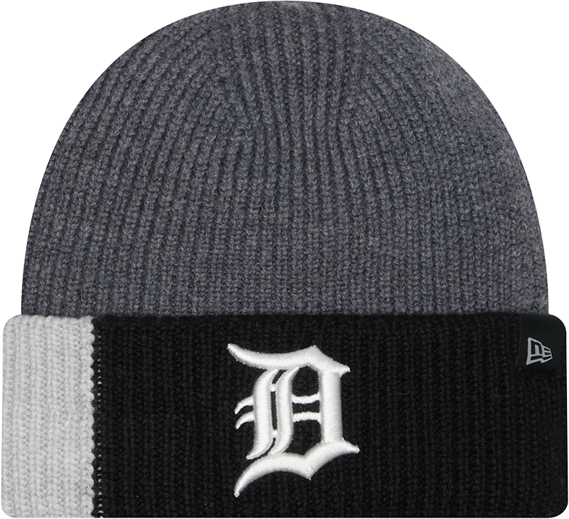 Detroit Tigers Merino Wool Color Block Cuff Knit Hat