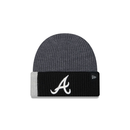 Atlanta Braves Merino Wool Color Block Cuff Knit Hat - New Era Cap