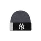 New York Yankees Merino Wool Color Block Cuff Knit Hat