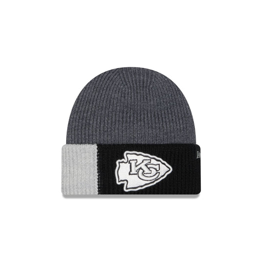 Kansas City Chiefs Merino Wool Color Block Cuff Knit Hat - New Era Cap