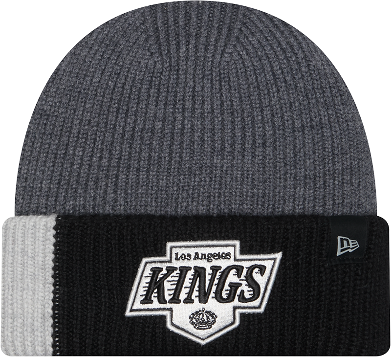 Los Angeles Kings Merino Wool Color Block Cuff Knit Hat