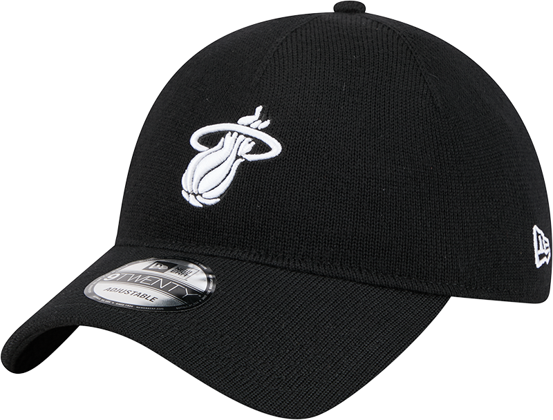 Miami Heat Merino Wool Black 9TWENTY Adjustable Hat
