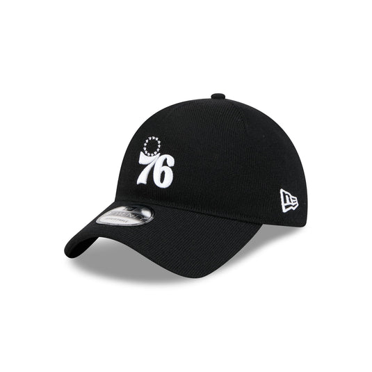 Philadelphia 76ers Merino Wool Black 9TWENTY Adjustable Hat - New Era Cap