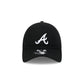 Atlanta Braves Merino Wool Black 9TWENTY Adjustable Hat