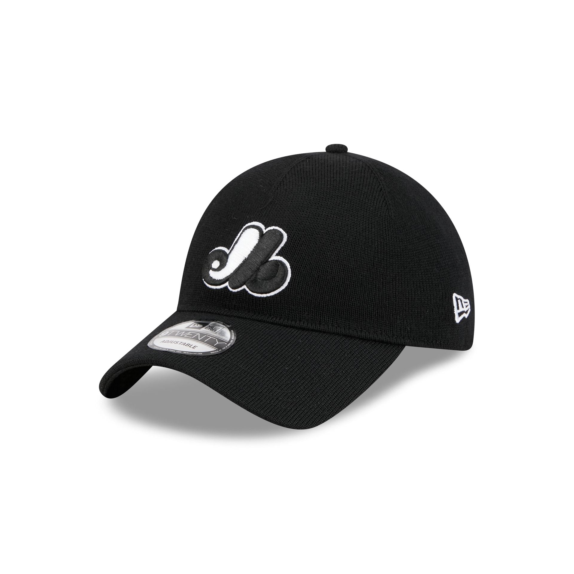 Montreal Expos Merino Wool Black 9TWENTY Adjustable Hat – New Era Cap