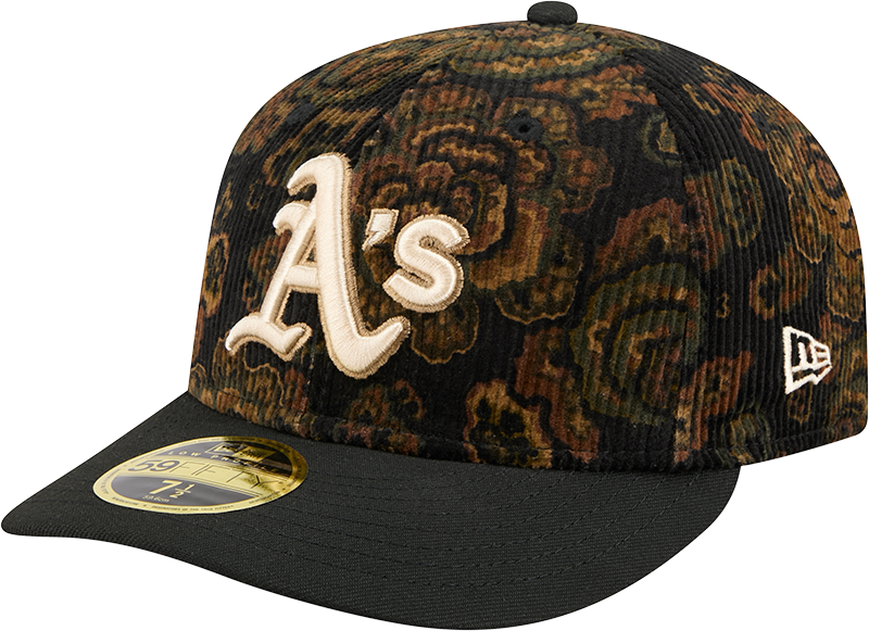 Athletics Three Looms Floral Cord Low Profile 59FIFTY Fitted Hat
