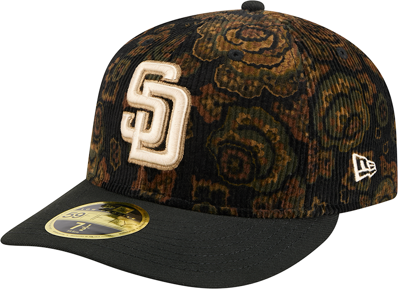 San Diego Padres Three Looms Floral Cord Low Profile 59FIFTY Fitted Hat