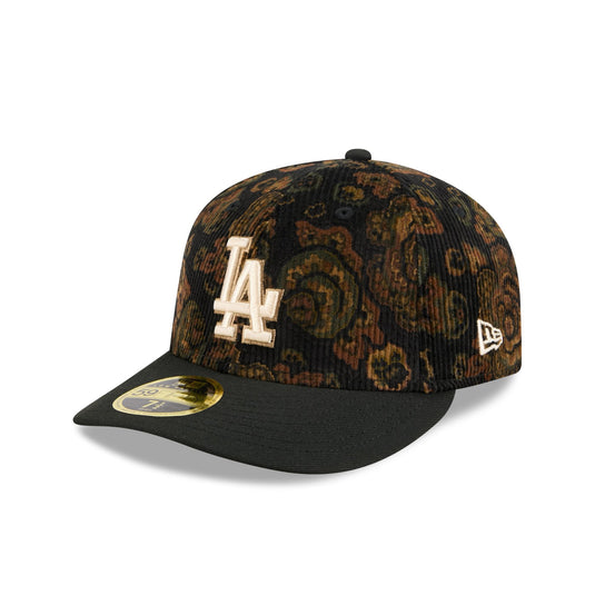 Los Angeles Dodgers Three Looms Floral Cord Low Profile 59FIFTY Fitted Hat - New Era Cap