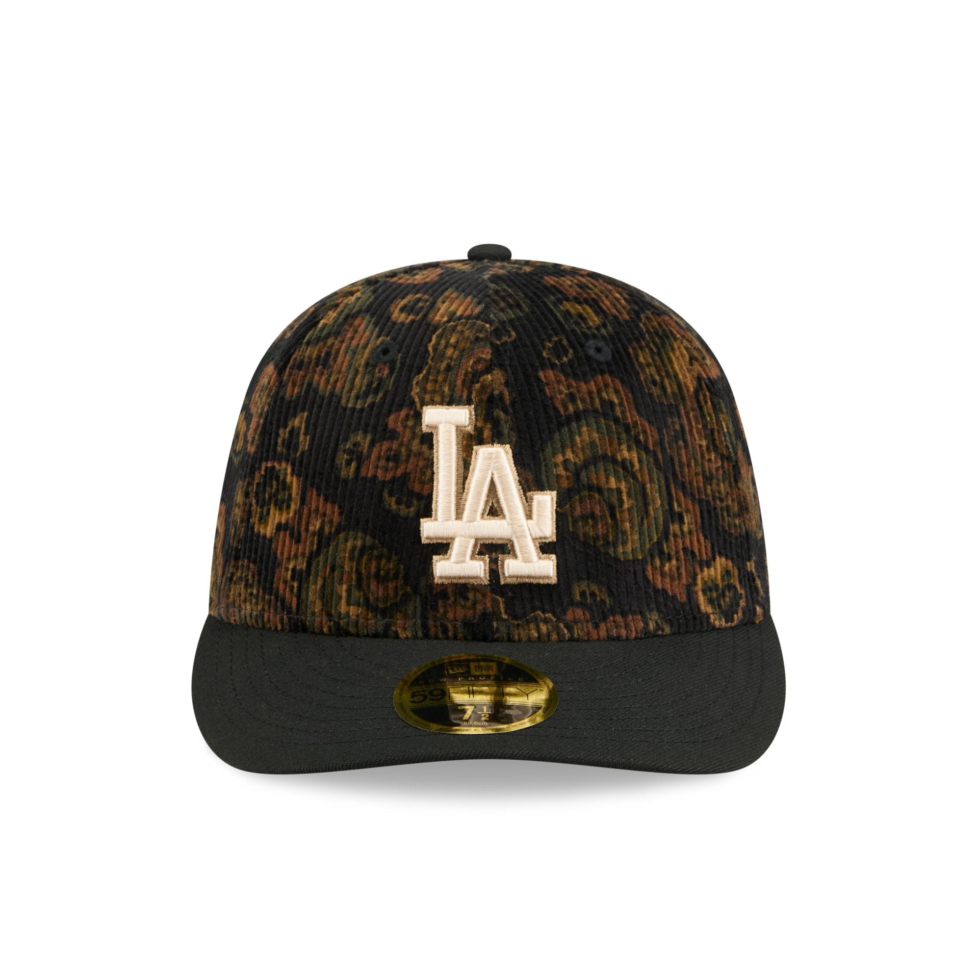Los Angeles Dodgers Three Looms Floral Cord Low Profile 59FIFTY