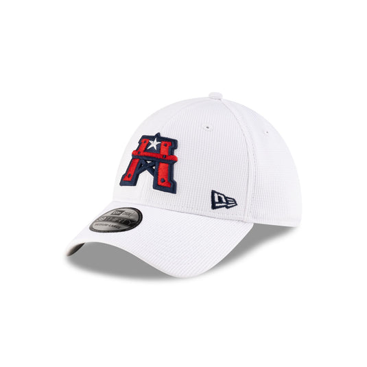 Houston Roughnecks White 39THIRTY Stretch Fit Hat - New Era Cap