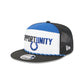 Indianapolis Colts 2025 Inspire Change Split Panel 9FIFTY Snapback Hat