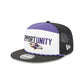 Baltimore Ravens 2025 Inspire Change Split Panel 9FIFTY Snapback Hat
