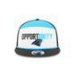 Carolina Panthers 2025 Inspire Change Split Panel 9FIFTY Snapback Hat