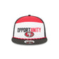 San Francisco 49ers 2025 Inspire Change Split Panel 9FIFTY Snapback Hat