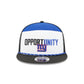 New York Giants 2025 Inspire Change Split Panel 9FIFTY Snapback Hat