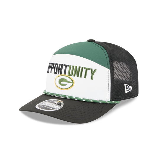 Green Bay Packers 2025 Inspire Change Split Panel 9SEVENTY Trucker Hat - New Era Cap