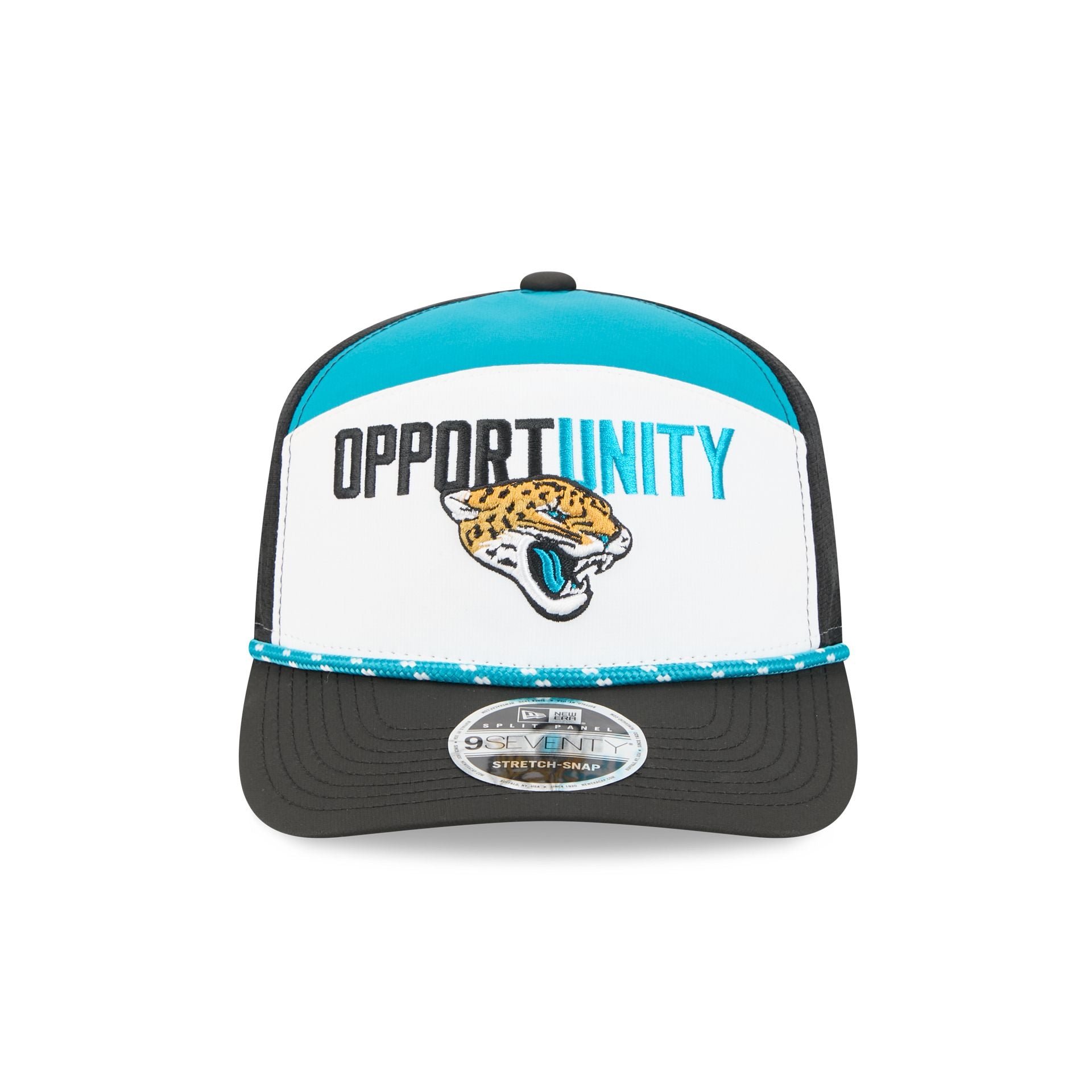 Jacksonville Jaguars 2025 Inspire Change Split Panel 9SEVENTY Trucker Hat
