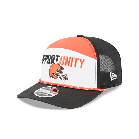 Cleveland Browns 2025 Inspire Change Split Panel 9SEVENTY Trucker Hat - New Era Cap