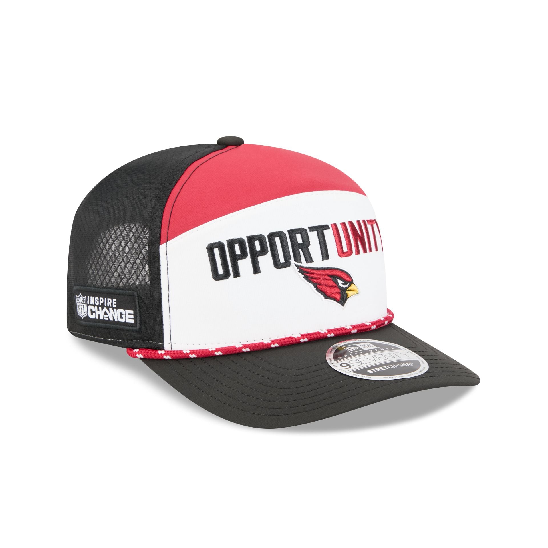 Arizona Cardinals 2025 Inspire Change Split Panel 9SEVENTY Trucker Hat