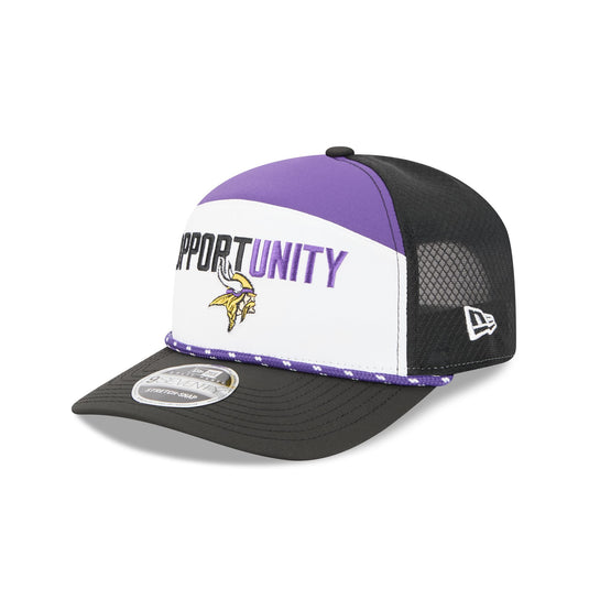 Minnesota Vikings 2025 Inspire Change Split Panel 9SEVENTY Trucker Hat - New Era Cap